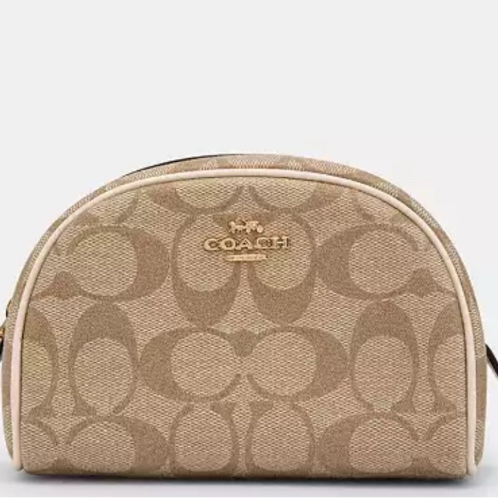 Coach Dome Cosmetic Case in signature canvas